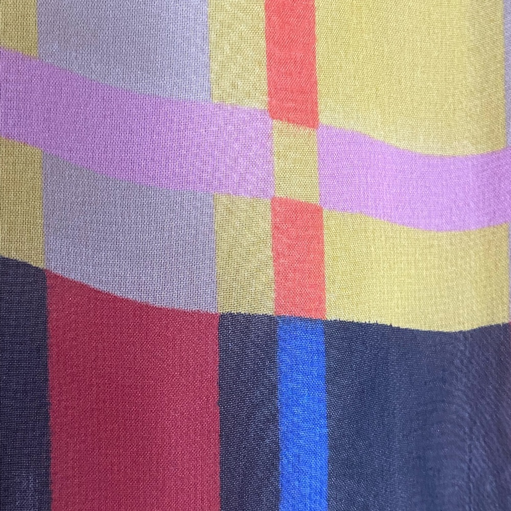 Colorful Plaid Women's Top - Picture 5 of 7
